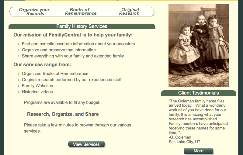 Ahnenforschung mit Anleitung und Praxisbeispiel – Familycentral.net